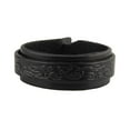 thumbnail image 2 of Brazalete de cuero para hombre Perfecl ancho de capas dobles Negro, 2 of 8