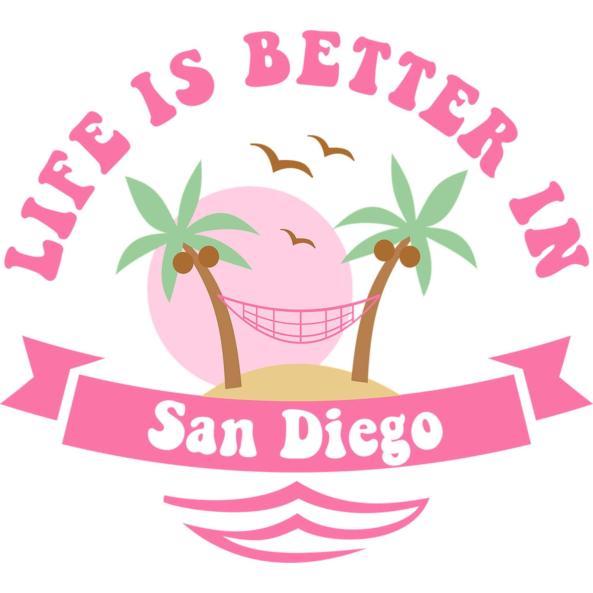 CafePress - Life's Better In San Diego - Large Beach Towel, Soft 30"x60" Towel with Unique Design