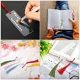 thumbnail image 4 of 15 Sets DIY Bookmarks Blank Acrylic Cards Unfinished with Tassels As Shown, 4 of 6