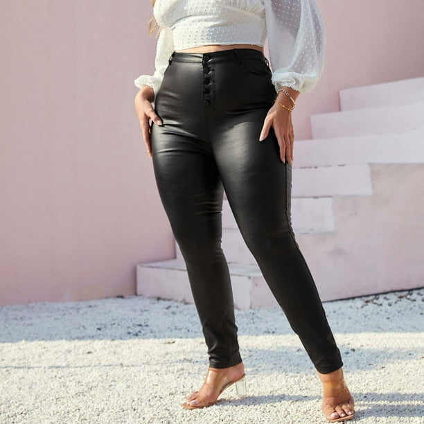 Ankle leather leggings discount