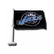Angle View: NBA Utah Jazz Car Flag