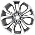 thumbnail image 2 of New Aluminum Alloy Wheel Rim 18 Inch Fits 2013-2014 Hyundai Sonata 5 Lug 114.3mm 10 Spokes, 2 of 5