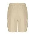 thumbnail image 6 of Men's Cargo Jogger Shorts - Drawstring Work Shorts with Multi-Pockets | Summer Athletic Sweat Shorts, 6 of 7