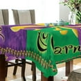 thumbnail image 3 of Coolnut Mardi Gras Tablecloth, Waterproof Washable Polyester Square Table Cover, Durable Tablecloth for Kitchen Dining Table Party Decor, 54"x54", 3 of 7