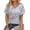 Blue-Floral, variant on V Neck T Shirts for Women Floral Summer Tops Short Sleeve Shirts Casual Tunic Tops