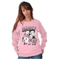 thumbnail image 3 of Betty Boop Sassy Kanji Comic Panels Women Crewneck Sweatshirt Brisco Brands 5X, 3 of 6