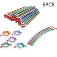 thumbnail image 1 of PEONAVET Magic Pencil 's School Entertainment Colorful Stripe Soft Curved Pencil, 1 of 9