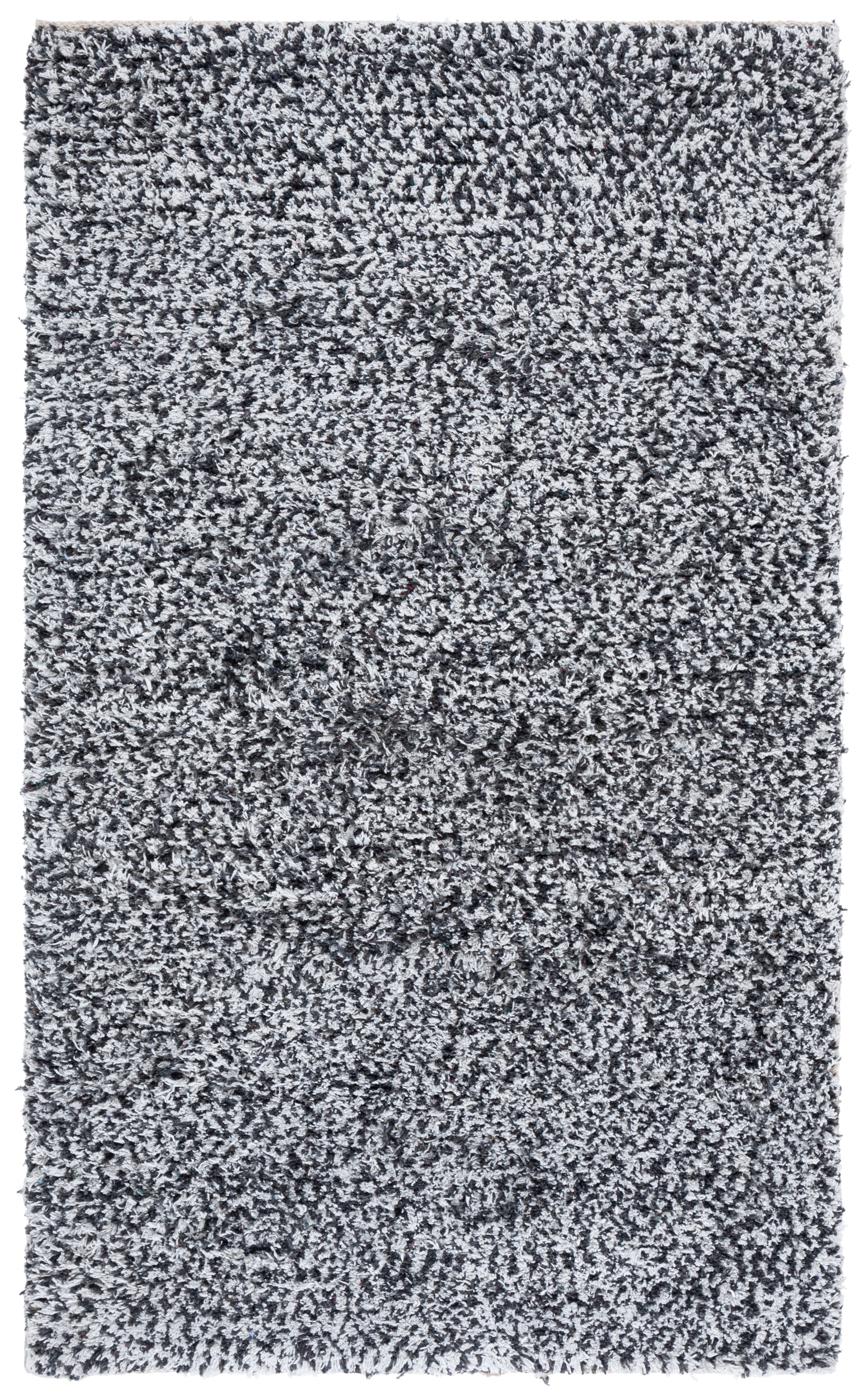 SAFAVIEH Berber Deena Distressed Area Rug, Ivory/Black, 4' x 6'