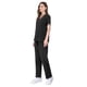 thumbnail image 1 of Ropa quirúrgica elástica de secado rápido, ropa de enfermera de hospital, traje de salón de belleza, ropa de lavado a mano con escote en V dividido, 1 of 6