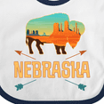 thumbnail image 4 of Inktastic Nebraska Vacation Buffalo Boys or Girls Baby Bib, 4 of 4