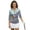 Butterfly Daisy, variant on Pink Cherry Blossom Women's 3/4 Sleeve Athletic Golf Shirts Fashionable Comfortable Women's Dry-Fit Golf Polo Shirts Relaxed Tennis Tops Comfortable Outing Wear Size S