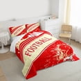 thumbnail image 3 of Erosebridal Rugby Sports Bedding Set Twin Size San Francisco Comforter Set American Football Gifts for Football Fans Women Men Football City Comforter Football Duvet Set Red Room Decor, 3 of 7