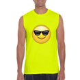 thumbnail image 1 of Mens Emoji with Sunglasses Ultra Cotton Sleeveless T-Shirt, 1 of 5