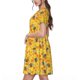 thumbnail image 2 of Easygdp Honeycombs para Vestido Transpirable de Mujer, Vestido Suelto de Manga Corta con Pliegues y Bolsillos para el Verano, 2 of 6