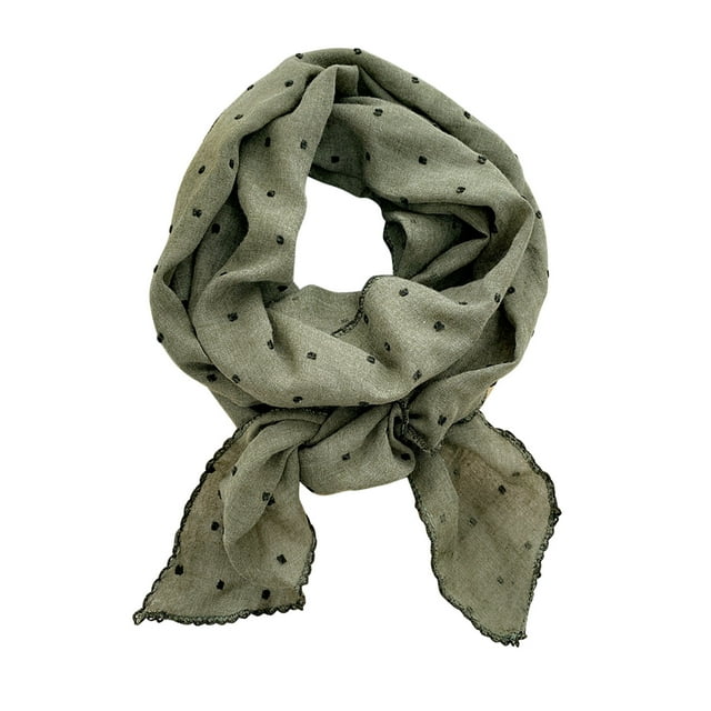 Bufandas Bufanda de algodón y lino Bufanda de seda Pañuelo versátil para mujer Pañuelo para la cabeza Bolso con bufanda decorativa Bufanda para mujer