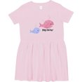 thumbnail image 3 of Inktastic Big Sister with Lil' Brother Girls Toddler Dress, 3 of 5