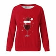 thumbnail image 4 of BLVB Christmas Sweatshirts for Women Red Cup Graphic Cute Tops Crewneck Pullover Holidays Fashion Outfits, 4 of 4