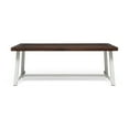 thumbnail image 2 of Dark Brown & White - Seats 8 People - Outdoor Dining Gatherings - Easy Maintenance Patio Table, 2 of 6