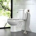 thumbnail image 2 of Toilet Paper Holder Free Standing, Stable Weighted Base, Modern Simple Streamlined Design (Nickel), 2 of 4