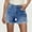 Dark Blue, variant on Women's High Waisted Stretchy Denim Shorts For Summer Casual Wear Comfortable Distressed Hem Jeans For Outing Vacation Spring And Summer Jean Long Stilt Pants Jean Leggings for Women Petite plus Size
