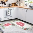 thumbnail image 1 of Decoraciones navideñas, adornos navideños, 2 piezas de alfombras y tapetes de cocina navideños para el suelo, tapete antideslizante, decoración de cocina navideña, juegos de alfombras de cocina, decor, 1 of 7