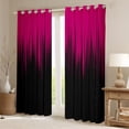 thumbnail image 2 of Black Curtains & Drapes Hot Pink Black Out Curtains Women Bedroom, Glowing Ombre Window Treatments Abstract Decor, 2 of 5