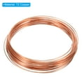 thumbnail image 2 of Uxcell Half Hard Copper Wire, 2Pcs 20Gauge/0.8mm Diameter 7m/22.96ft  Craft Wire, 2 of 5