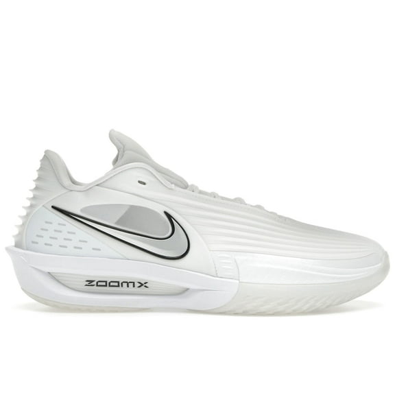 Nike Men's Air Zoom GT Cut 3 Turbo White Metallic Silver Shoes, from StockX