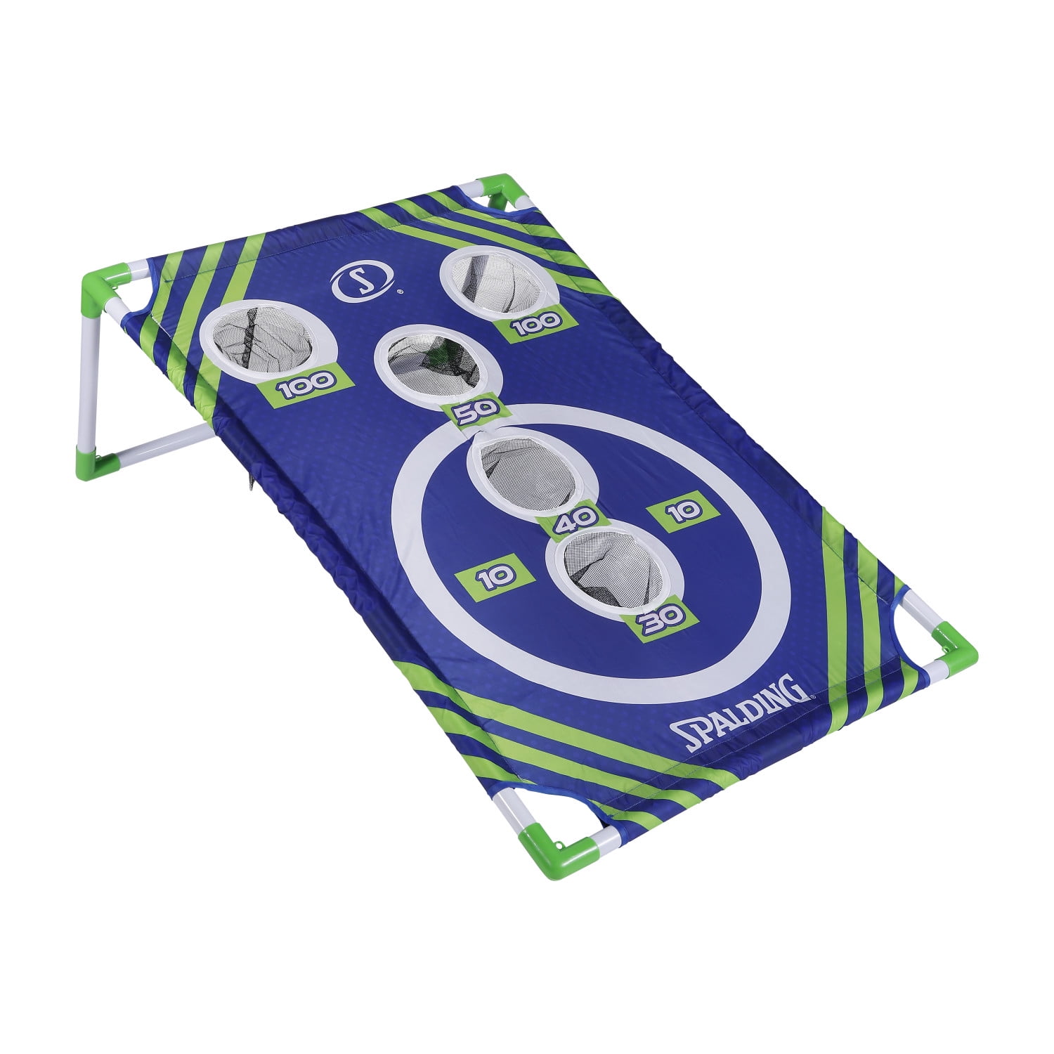 Spalding Portable Cornhole Set with Collapsible Cornhole Boards and 8 Cornhole Balls – Perfect for Yard Toss Games, Indoor or Outdoor Camping Fun for All Ages.