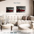 thumbnail image 3 of Elephant Stock Red Wine Row Wall Art - Horizontal Canvas Wall Art - Dining Room Wall Decor - Food And Drink Canvas - Brown And Red Decor - 36" x 24", 3 of 4
