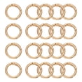 thumbnail image 1 of Uxcell Metal Spring O Ring, Clips de Carabineros, Hebillas de Llaveros 24mm / 0.94 pulgadas & 20 Pcs & Dorado, 1 of 6