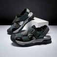 thumbnail image 5 of Men Summer Sport Sandals Athletic Beach Water Hiking Shoes Comfort Breathable Casual Non-slip Indoor Outdoor Sandal, 5 of 13