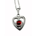 thumbnail image 3 of Womens Pendant, Mother's Red Crystal Heart. The Love Between Mother and Son, 3 of 4