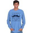 thumbnail image 6 of Happy Father's Day Dad Mustache Men's Long Sleeve Tee T Shirt Brisco Brands 3X, 6 of 7