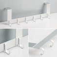 thumbnail image 3 of Door Coat Hook With 6 Aluminium Clothes Hooks For 35-45mm Thick Door Punch-free Door13cm, 3 of 5