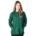 thumbnail image 4 of M&M SCRUBS Women's Scrub Jacket Warm Up Lightweight Medical Scrub Jacket - Pack of 6 Set (True Hunter Green, 3X-Large), 4 of 6
