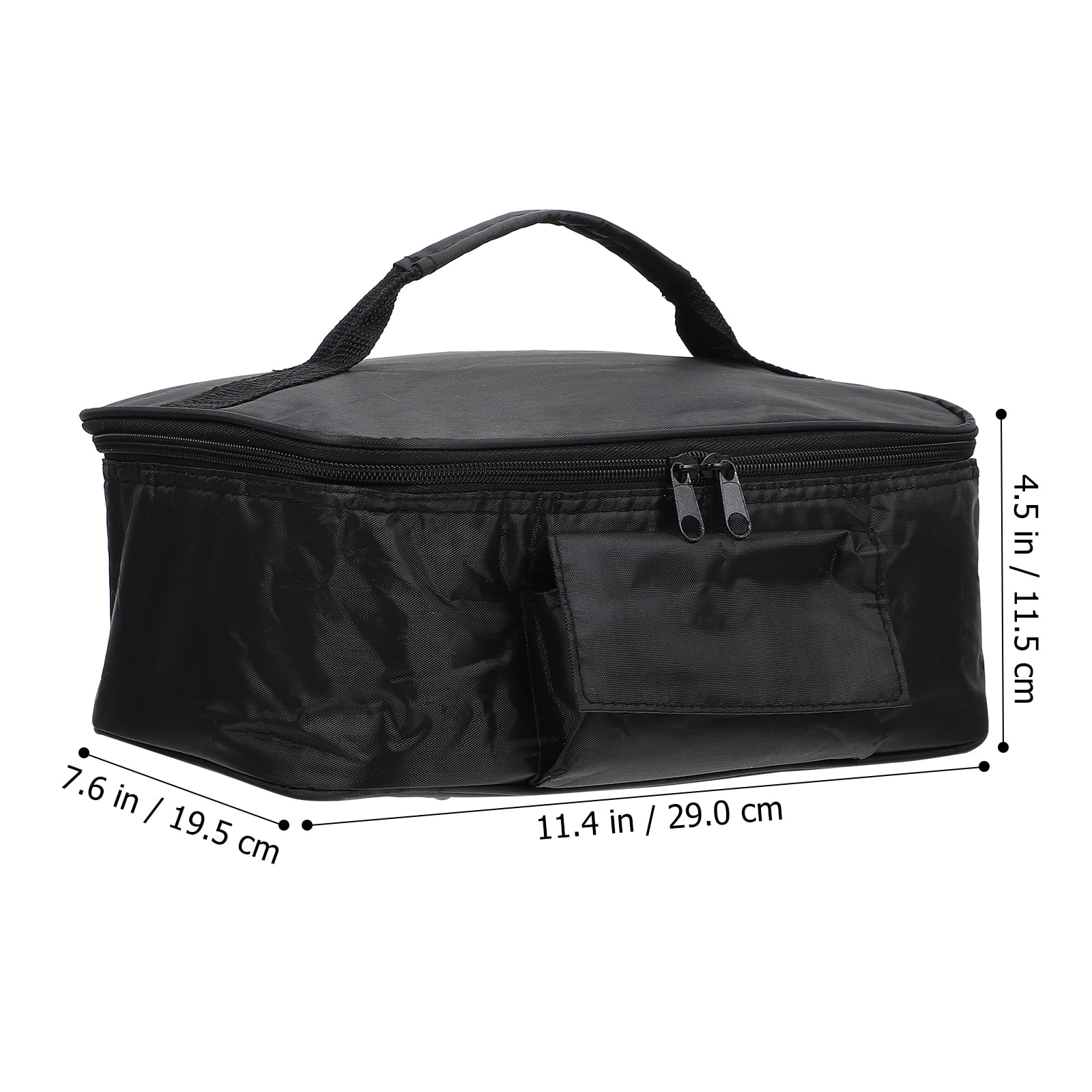 6 PACK Insulated BLACK Catering Delivery Chafing Dish Food Full Pan Carrier Bag 