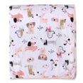 thumbnail image 2 of Manta para Bebé Esenciales para Bebé Perrito Rosa Reversible de Polar 76x89 cm, 2 of 5