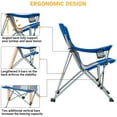 thumbnail image 4 of KingCamp Lightweight Foldable Outdoor Camping Chair, 2 Pack, Blue/Grey, 4 of 12
