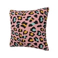 thumbnail image 2 of Wukai Leopard Premium Polyester Fleece Pillow Covers with Hidden Zipper Closure,Luxuriously Soft and Durable-24"x24", 2 of 7