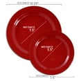 thumbnail image 2 of Smarty Red Holiday Round Disposable Plastic Wedding Value Set (60 Guests), 2 of 7