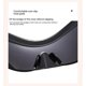 thumbnail image 5 of Gafas de sol envolventes de moda, gafas de sol deportivas con tonos ovalados negros, gafas estéticas cibernéticas para mujeres y hombres, 5 of 5