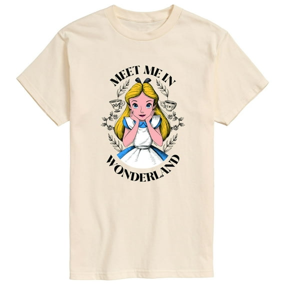 Alice In Wonderland - Meet Me in Wonderland - Men's Short Sleeve Graphic T-Shirt