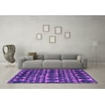 thumbnail image 3 of Ahgly Company Indoor Square Abstract Purple Modern Area Rugs, 7' Square, 3 of 4