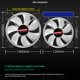 thumbnail image 5 of Kuymtek Yuhuan Ventilador Refrigeración 140 Mm Silenciador RGB Enfriador Computadora Escritorio 6 Pines, 5 of 9