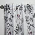 thumbnail image 3 of Designart 'Birds With Floral Pattern' Floral Curtain Panel, 3 of 5