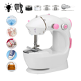 thumbnail image 1 of Desktop Mini Sewing Machine with Sewing Kit Portable Mini Sewing Machine with Night Light Neddles Bobbins for Beginner Adjustable Speeds, Night Light, Automatic Thread Sewing Machine for DIY, 1 of 10