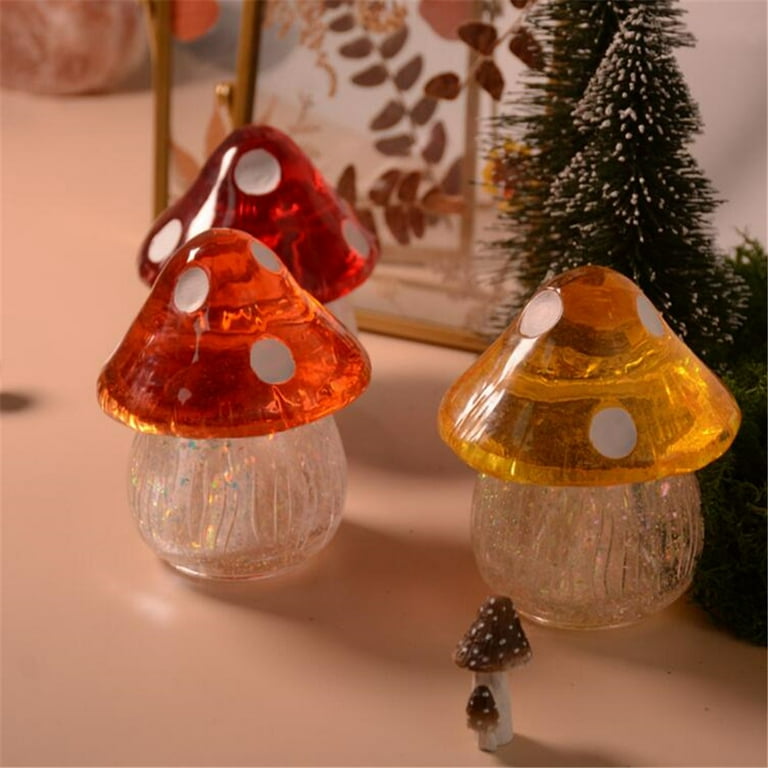 DIY Epoxy Resin Mold Mushroom Jar Storage Box Ornament Jewelry Resin Jar  Bottle Silicone Mold