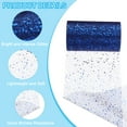 thumbnail image 3 of Uxcell Tulle Fabric Rolls, Fabric Spool Tulle Sparkling Ribbon Netting Sequin for DIY Tutu Skirts Crafts Wedding Dark Blue, 3 of 6