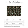 thumbnail image 5 of Yiaed Vector Retro Music Print Blanket Throw Blanket Soft Cozy Flannel Blanket for Home Bed Sofa Couch Chair-50"x40", 5 of 6